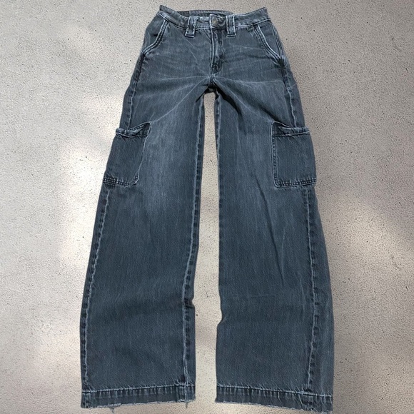 American Eagle Oufitters Black Baggy Jeans - Picture 1 of 5